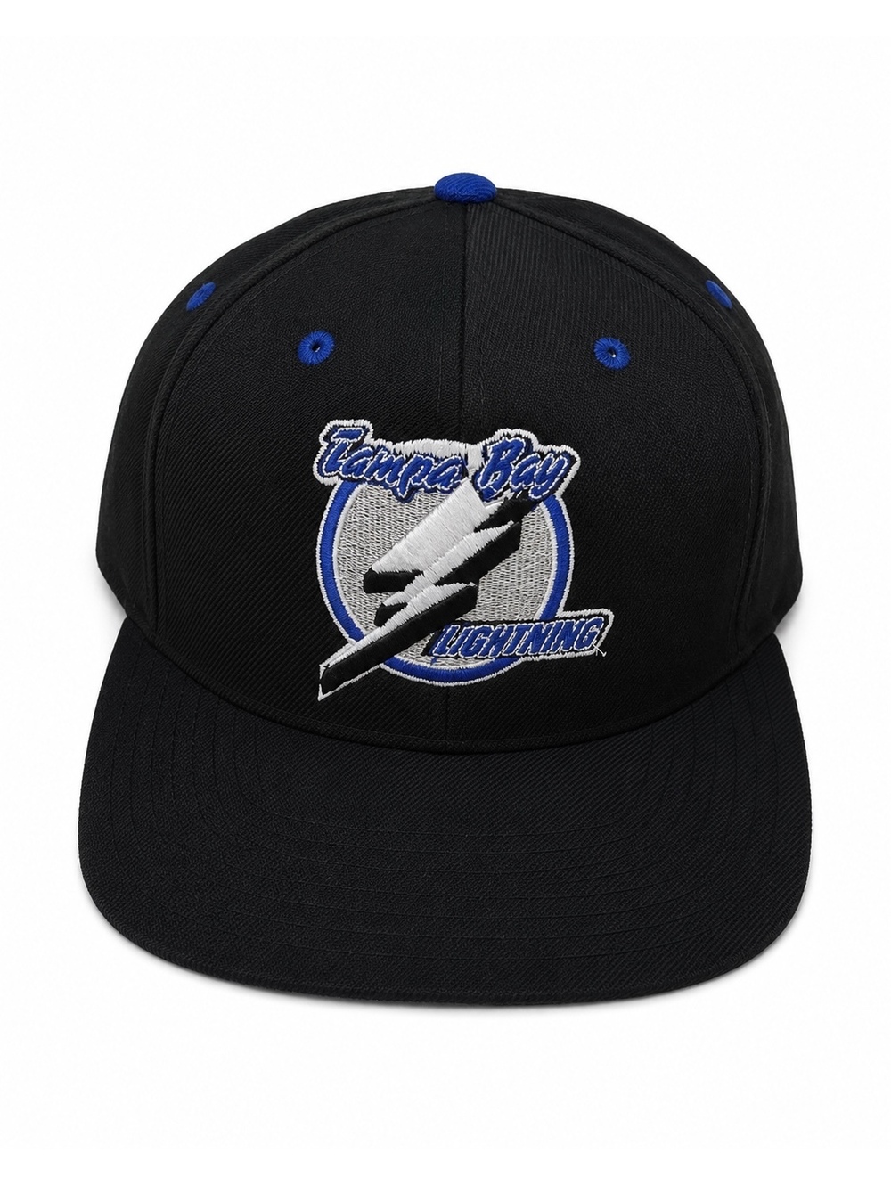 Puma Tampa Bay Lightning NHL Snapback Hat Black Blue One Size Cap